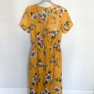 Sienna Sky yellow floral jumpsuit